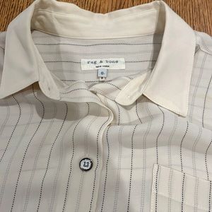 Silk rag & bone striped button down